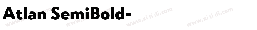 Atlan SemiBold字体转换
